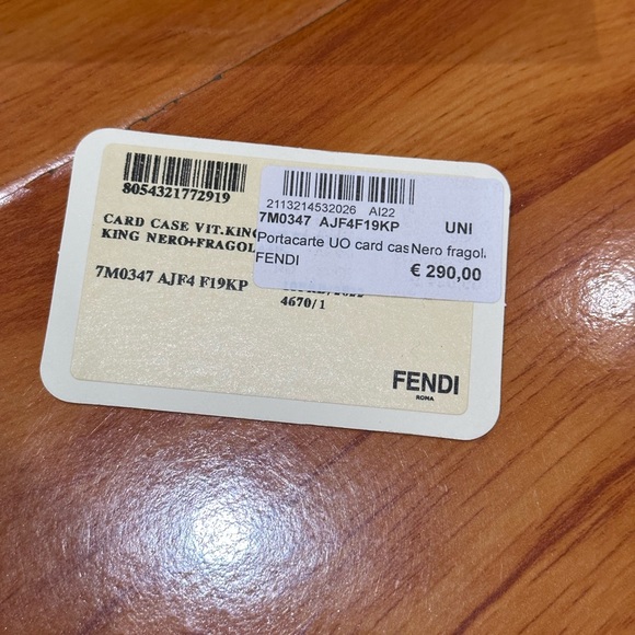 Fendi logo two-tone card case holder - Picture 9 of 11